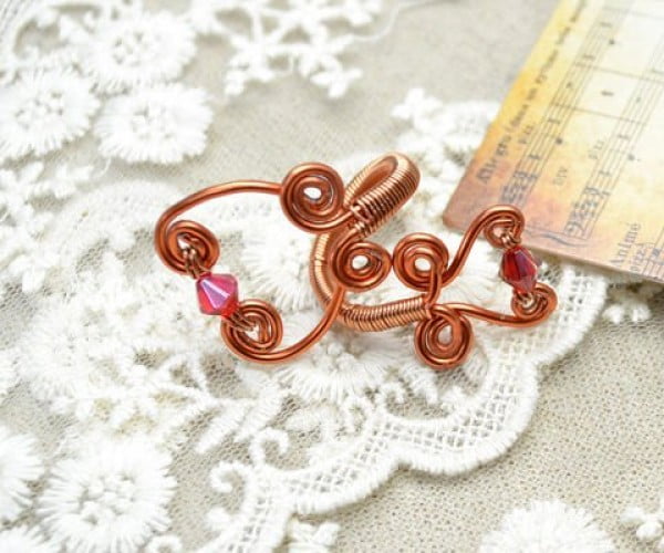 DIY  Entwine Wire Wrapped Rings for Women #DIY #crafts #jewelry