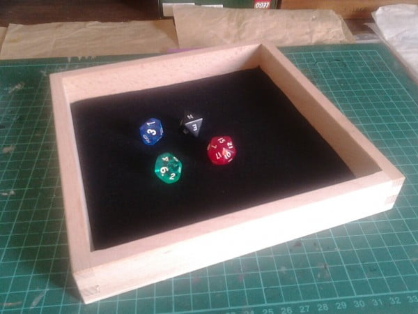 DIY dice tray