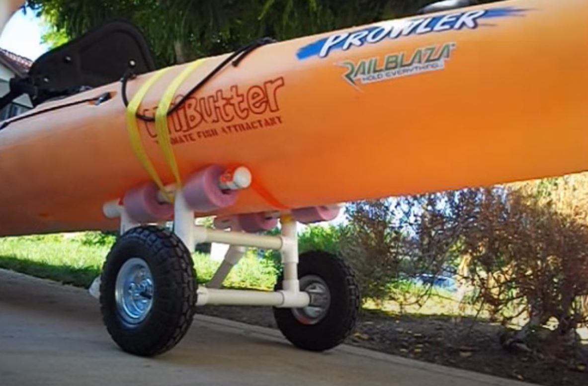 pvc kayak cart